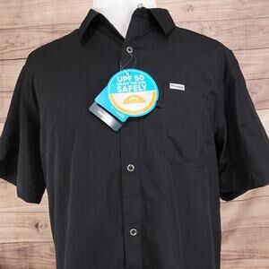 New! Columbia PFG Vented Shirt XL Slack Tide Camp Omni-Shade UPF 50 Omni-Wick